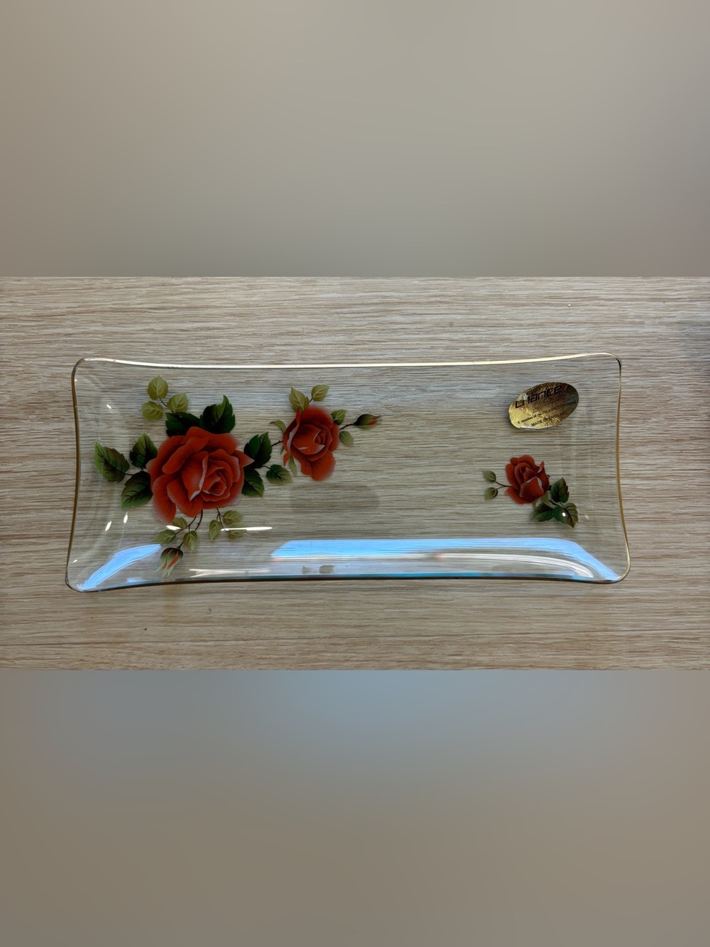 Chance Glass Mid-century serving tray